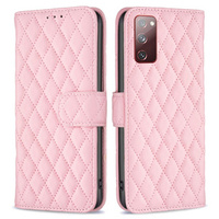 Flip case for Samsung Galaxy S20 FE, Wallet, BINFEN COLOR, pink