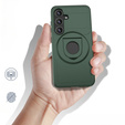 MagSafe case for Samsung Galaxy S24, Military Magnet, Hybrid Case, black