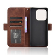 Flip case for Xiaomi Redmi Note 14 4G, Card Slot, brown