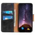 Flip case for Samsung Galaxy S25 Edge, Crazy Horse Wallet, black