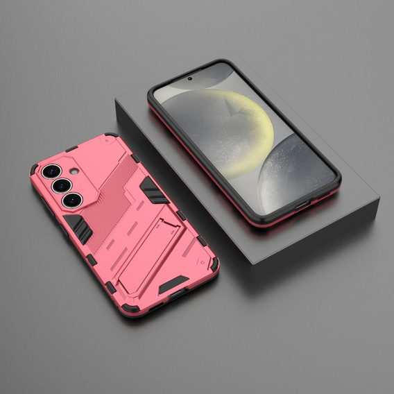 Case for Samsung Galaxy A56 5G, Military kickstand, pink