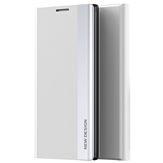 Flip case for Samsung Galaxy M53 5G, Side Magnetic, white
