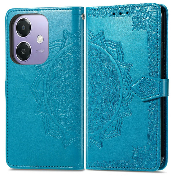 Flip case for Oppo A40 / Oppo A40m, Mandala, blue