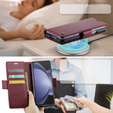 CASEME flip case for Samsung Galaxy Z Fold6 5G, Litchi Wallet, red