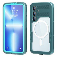 Waterproof case for Samsung Galaxy S24, Redpepper, for MagSafe, blue