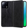 Case for Xiaomi 13, Wallet Litchi Leather, black