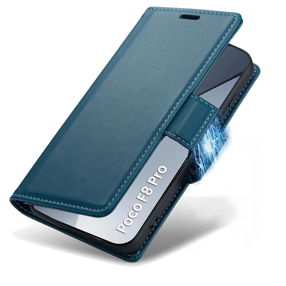 ERBORD Glossy Litchi flip case for Xiaomi Poco F8 Pro