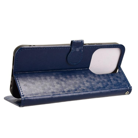 Flip case for Xiaomi Redmi 15C 4G/LTE, Wallet Rhombus, blue