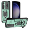 Case for Samsung Galaxy S24, KickStand Camera Lens, green
