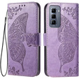 Flip case for Infinix Hot 50 Pro 4G, Butterfly, purple
