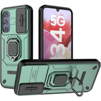 Case for Samsung Galaxy M34, KickStand Camera Lens, green