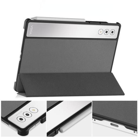 Case for Lenovo Yoga Tab Plus, Smartcase, grey
