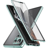 Case for Samsung Galaxy S22 Ultra, Magnetic Dual Glass, green