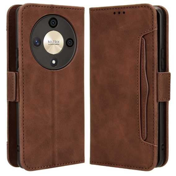 Flip case for Honor Magic 6 Lite 5G, Card Slot, brown
