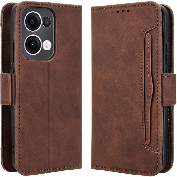 Flip case for Oppo Reno 13, Card Slot, brown