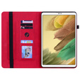 Case for Samsung Galaxy Tab A7 Lite, Wallet Pen Slot, red