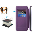 Flip case for Samsung Galaxy A56, RFID Wallet MagSafe CamShield, purple