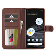 Flip case for Google Pixel 7 Pro 5G, LC.IMEEKE, brown
