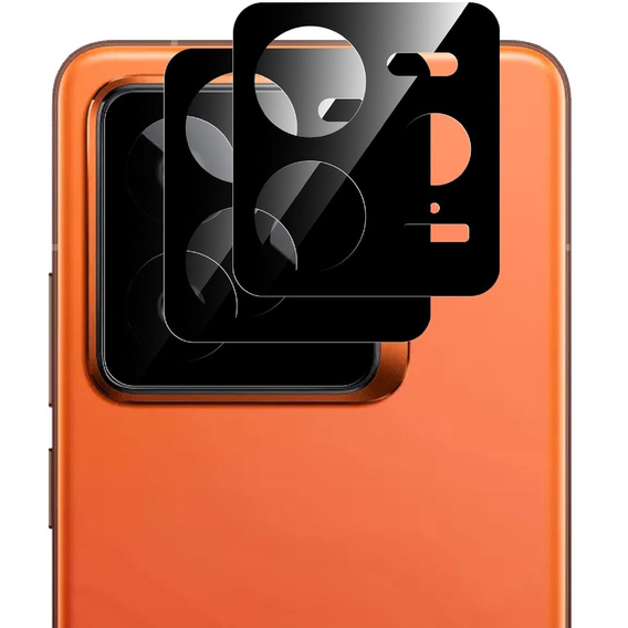 2x Tempered Camera Glass for Realme GT 7 Pro, black