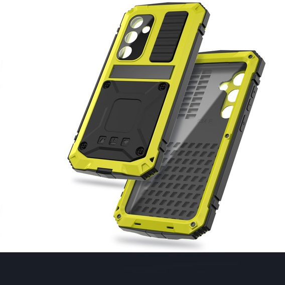 Armored case for Samsung Galaxy S25, R-JUST, yellow