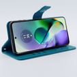 Flip case for Motorola Moto G54 5G, Butterfly, blue