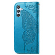Flip case for Samsung Galaxy A56, Butterfly, blue