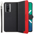 Flip case for Poco F5 Pro 5G, KHAZNEH RFID, black / red