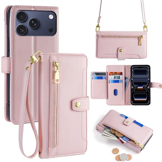 Flip case with zip pocket for iPhone 17 Pro