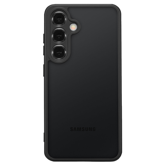 Case for Samsung Galaxy S24+ Plus, Fusion Hybrid, with camera protection, transparent / black