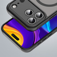 Matte case for iPhone 17 Pro Max, for MagSafe, with camera protection, black