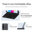 Case with Bluetooth keyboard and touchpad for iPad 11" 2025 A16 (11th gen.) / iPad 10.9" 2022 (10th gen.)