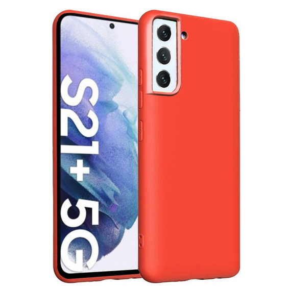 Case for Samsung Galaxy S21+ Plus, Silicone Lite, red