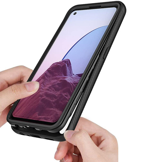 Case for Oppo Reno7 Lite, Shockproof, with film, blue