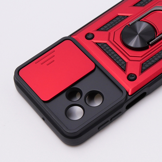 Case for Motorola Moto G54 5G, CamShield Slide, red