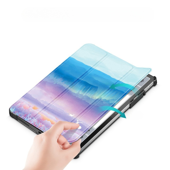 Case for Lenovo Tab P11 Pro Gen 2 2022, Smartcase Pen Slot, deer in mountains