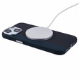 MagSafe's iPhone 15 Case, Carbon Fiber, black / blue