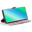 Flip case for Samsung Galaxy S23 Ultra, ERBORD Waxy Wallet, pink
