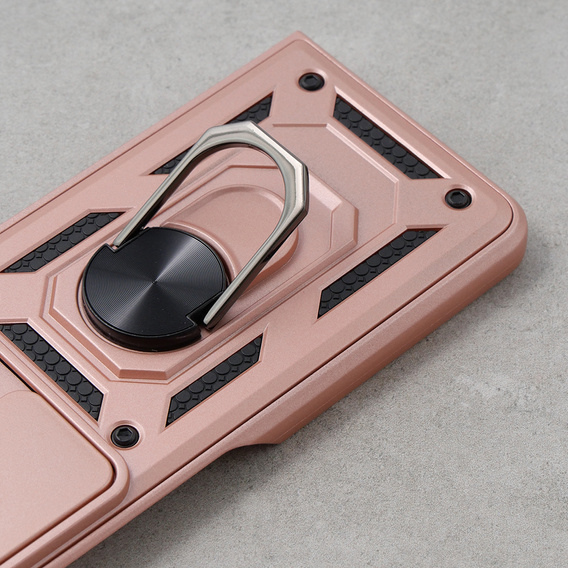 Case for Samsung Galaxy Z Fold5 5G, CamShield Slide, pink rose gold