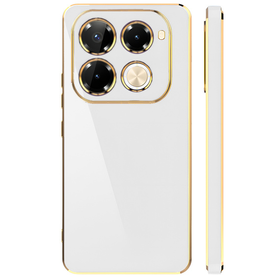 Case for Infinix Note 40 Pro, Glamour CamShield, white