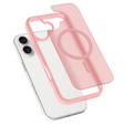 Matt Case for iPhone 17, for MagSafe, translucent pink