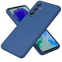 Case for Samsung Galaxy M55 5G, Silicone Lite, dark blue