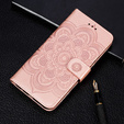 Flip case for Xiaomi Redmi Note 9s/ 9 Pro, Mandala Flower, pink rose gold