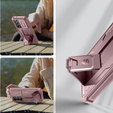 Armored case for Samsung Galaxy S24, Dexnor Full Body (Two Frames), pink