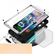 Armored case for Samsung Galaxy S23 Ultra, R-JUST CamShield Slide, silver