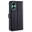 Flip case for Oppo A78 4G, Wallet Zipper Pocket, black