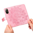 Flip case for Realme C67, Mandala, pink rose gold