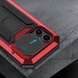 Case for iPhone 14 Pro, R-JUST CamShield Slide, armoured, red / black