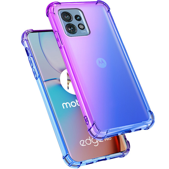 Case for Motorola Edge 40 Pro, Gradient Dropproof, Purple / blue