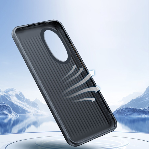 Leather case for Honor 200 Pro 5G, leather hybrid, black