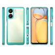 Case for Xiaomi Redmi 13C / Poco C65, Fusion Hybrid, transparent / blue